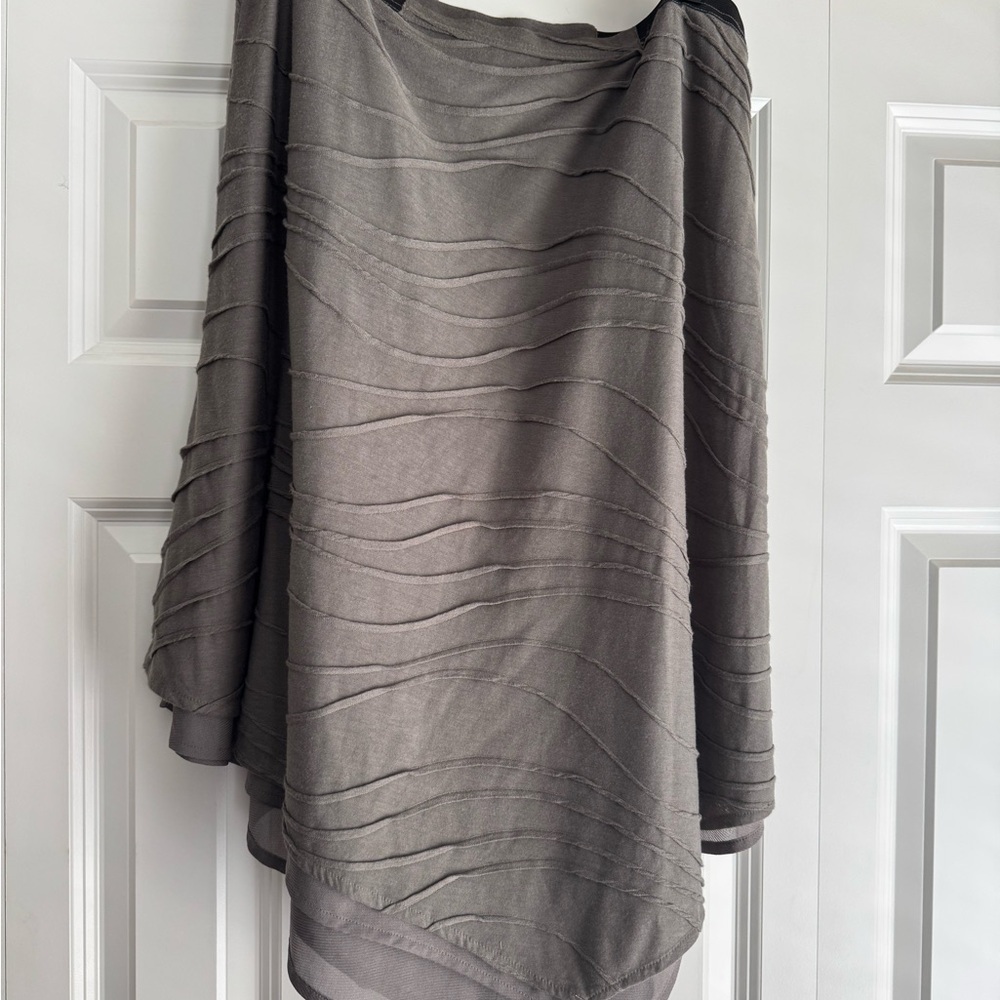 Simply Vera Vera Wang Olive Asymmetrical Midi Skirt
